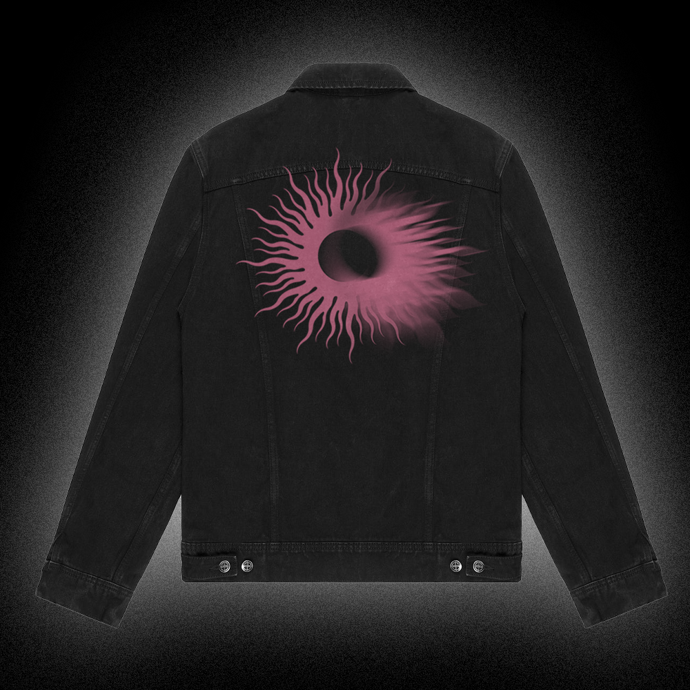 Silver Bleeds the Black Sun… Black Denim Jacket