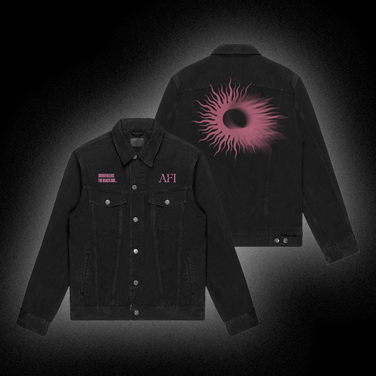 Silver Bleeds the Black Sun… Black Denim Jacket