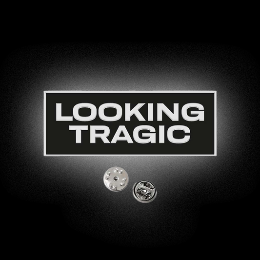 Looking Tragic Enamel Pin