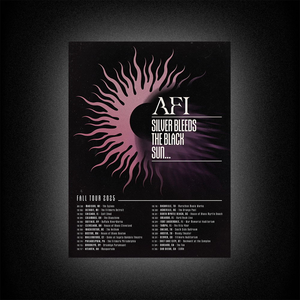 Silver Bleeds the Black Sun…Tour Poster
